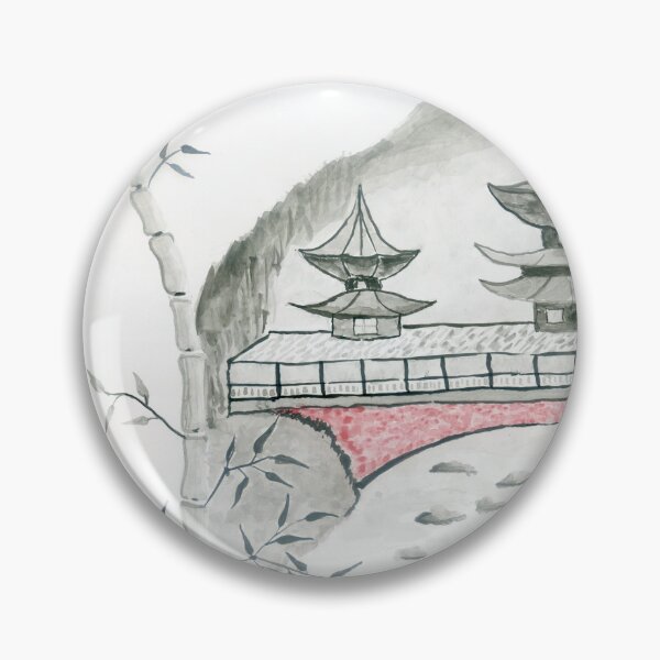 Item preview, Old, Chinese, watercolor,  bamboo designed and sold by Ihor Ivanov.