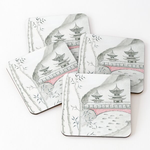 Item preview, Old, Chinese, watercolor,  bamboo designed and sold by Ihor Ivanov.