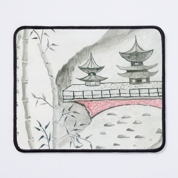 Item preview, Old, Chinese, watercolor,  bamboo designed and sold by Ihor Ivanov.