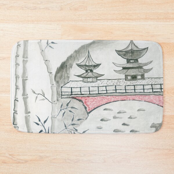 Item preview, Old, Chinese, watercolor,  bamboo designed and sold by Ihor Ivanov.