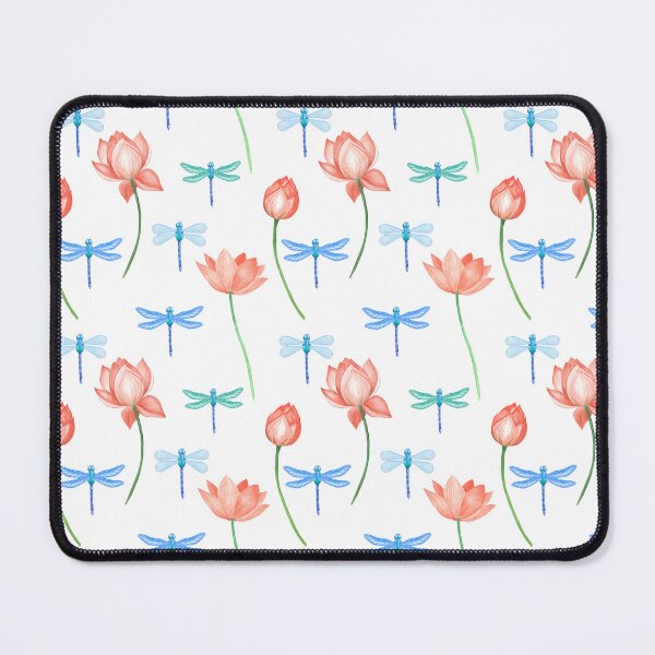 Item preview, Lotuses and dragonflies. Summer. Flowers. designed and sold by AnaGuziiArt.