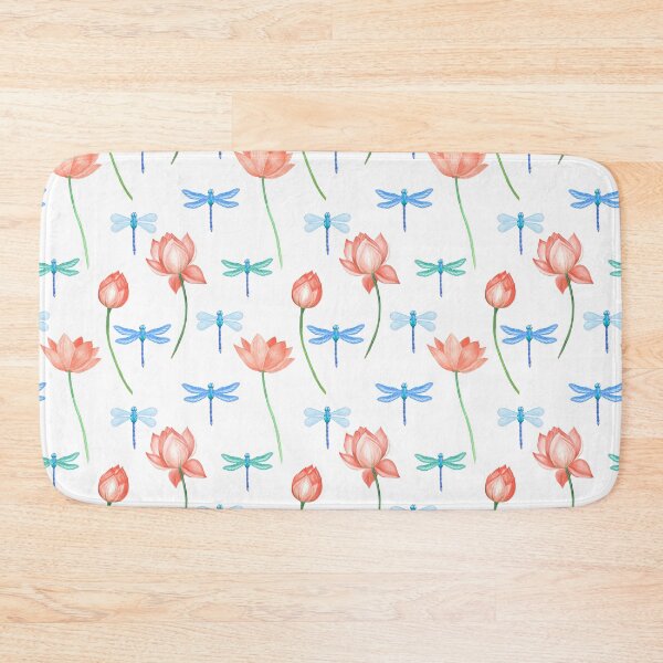 Item preview, Lotuses and dragonflies. Summer. Flowers. designed and sold by AnaGuziiArt.