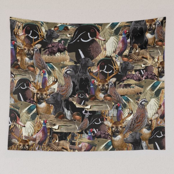 Item preview, Wildlife Collage for Duck Hunters, Deer Hunters, Quail Hunters, and Pheasant Hunters designed and sold by LifeCrush.