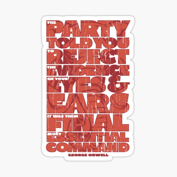 THE PARTY TOLD YOU... Sticker