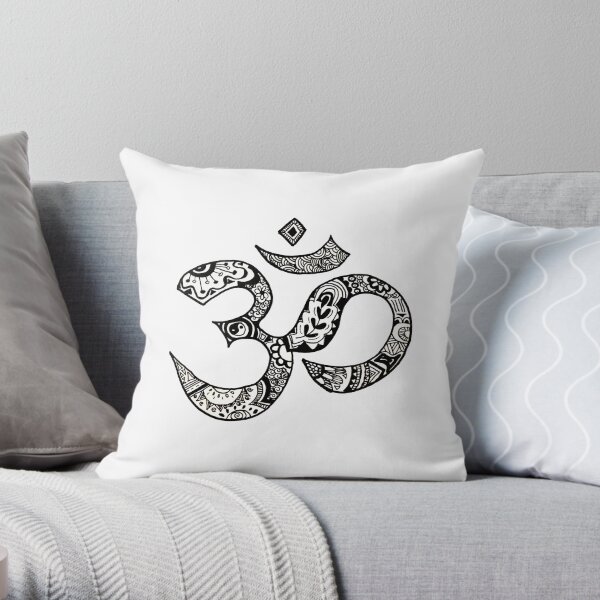 Om Sign Throw Pillow