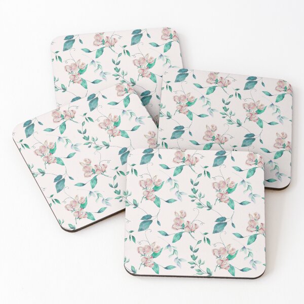 Item preview, Romantic Watercolor Floral Pattern designed and sold by antevasinart.