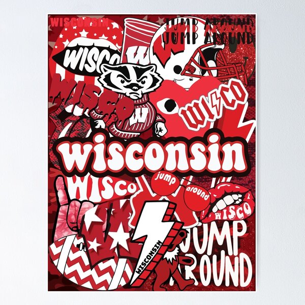 Item preview, Wisconsin Collage designed and sold by Stickerfy1.