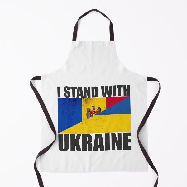 Item preview, Moldova Stands With Ukraine - Vintage Flags and Black Text designed and sold by ForUkraine2022.
