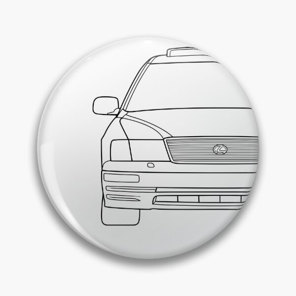 Item preview, Lexus LS400 XF20 1994-1997 black lines designed and sold by EdimDesign.
