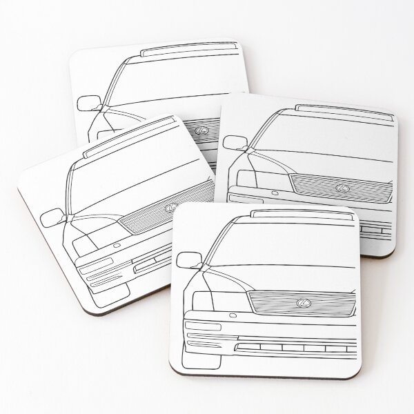 Item preview, Lexus LS400 XF20 1994-1997 black lines designed and sold by EdimDesign.