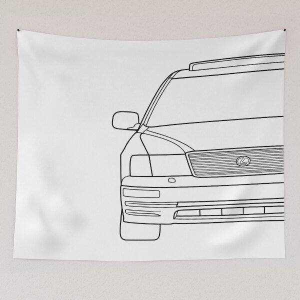 Item preview, Lexus LS400 XF20 1994-1997 black lines designed and sold by EdimDesign.