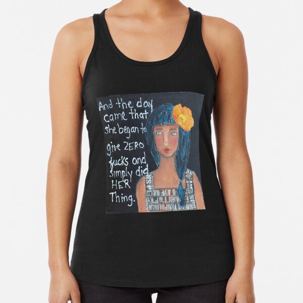 "Zero F*cks" Racerback Tank Top