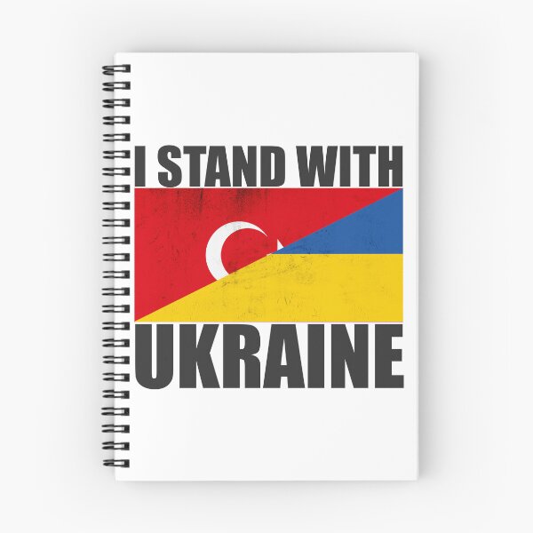 Item preview, Turkey Stands With Ukraine - Vintage Flags and Black Text designed and sold by ForUkraine2022.