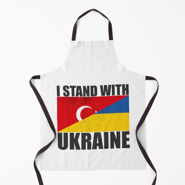 Item preview, Turkey Stands With Ukraine - Vintage Flags and Black Text designed and sold by ForUkraine2022.