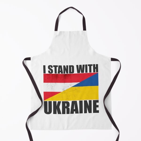 Item preview, Austria Stands With Ukraine - Vintage Flags and Black Text designed and sold by ForUkraine2022.