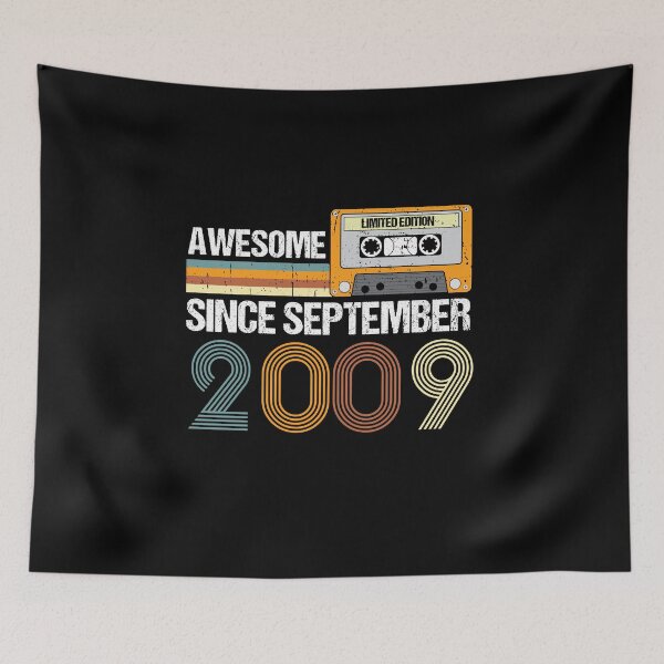 Item preview, Awesome Since September 2009 | 13th birthday | vintage September 2009 designed and sold by AMINE  ★★★★★.