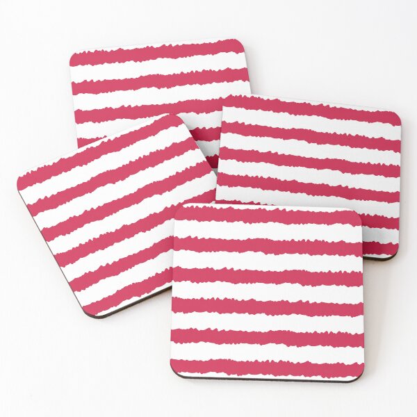Item preview, wobbly red stripes designed and sold by Meg M Studio.