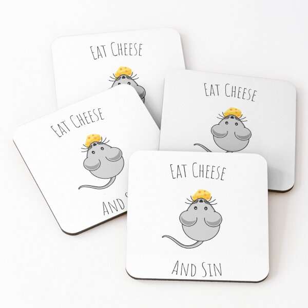Item preview, Eat Cheese And Sin. designed and sold by Emperors-Shop.
