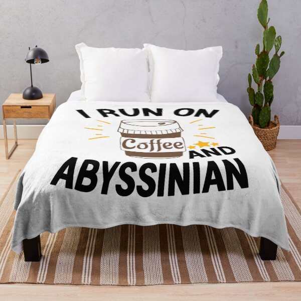 Item preview, I Run On Coffee And Sarcasm, Abyssinian Cat designed and sold by Cupsofdreams.