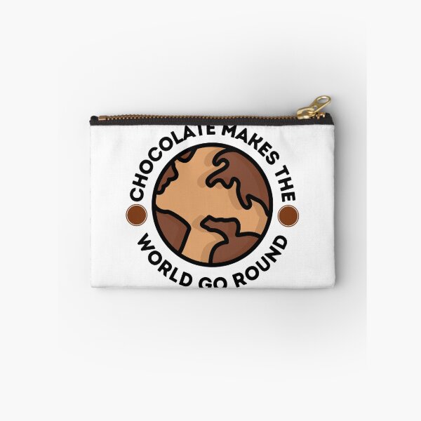 Item preview, Chocolate Makes the World Go Round Globe Design designed and sold by CreativNode.