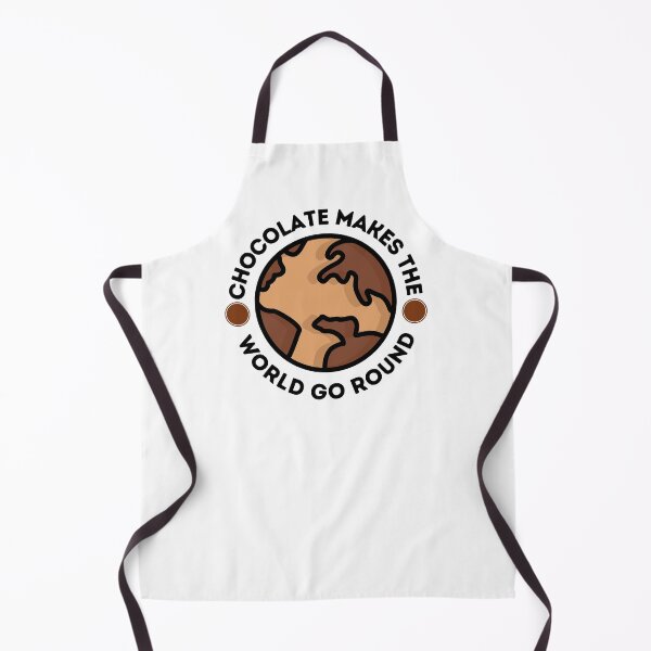 Item preview, Chocolate Makes the World Go Round Globe Design designed and sold by CreativNode.