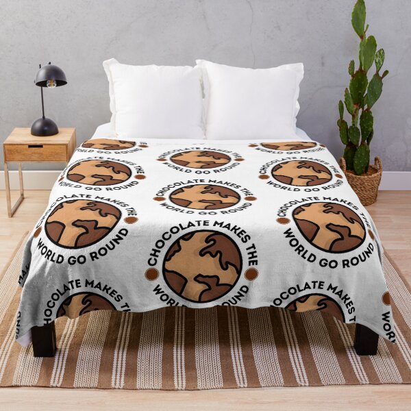 Item preview, Chocolate Makes the World Go Round Globe Design designed and sold by CreativNode.