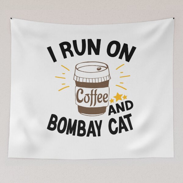 Item preview, I Run On Coffee And Sarcasm, Bombay Cat designed and sold by Cupsofdreams.