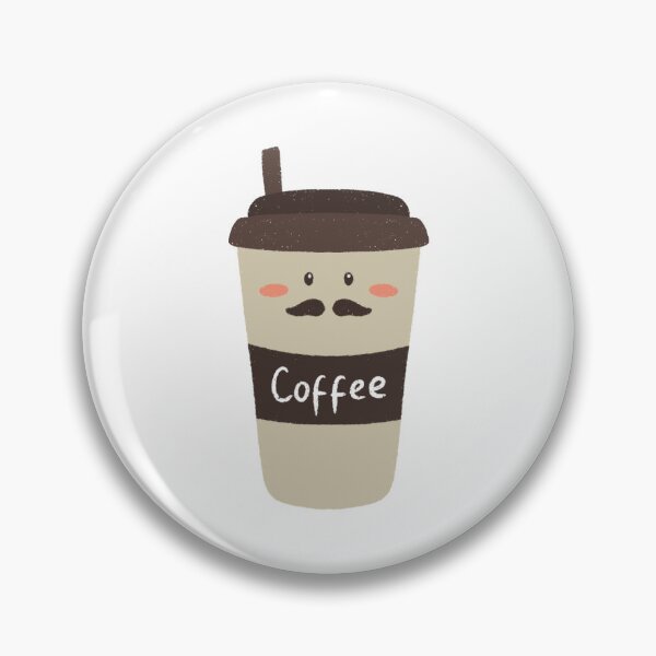 Item preview, Kawaii Coffee with Mustache designed and sold by Yellow Coffee.