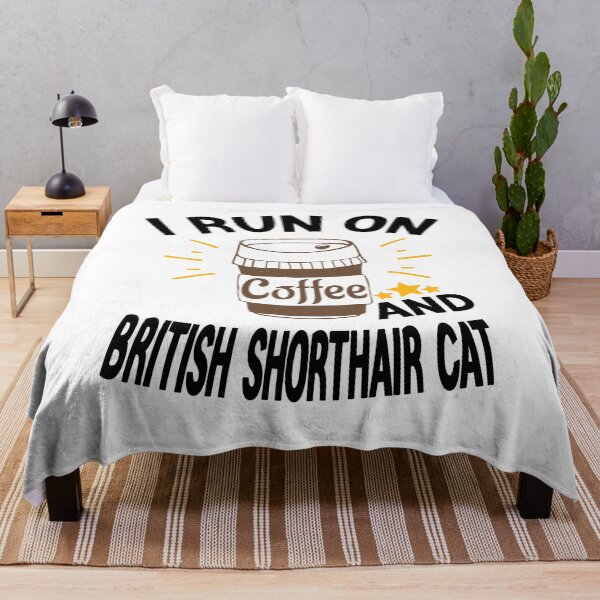 Item preview, I Run On Coffee And Sarcasm, British Shorthair Cat designed and sold by Cupsofdreams.