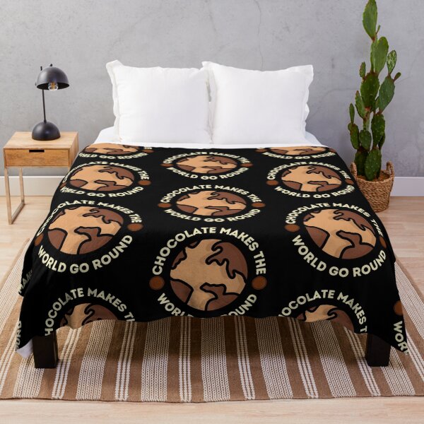 Item preview, Chocolate Makes the World Go Round Globe Design designed and sold by CreativNode.