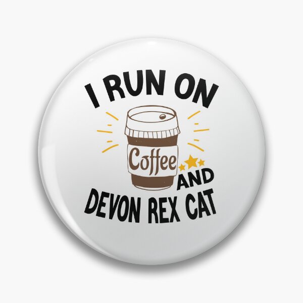 Item preview, I Run On Coffee And Sarcasm, Devon Rex Cat designed and sold by Cupsofdreams.