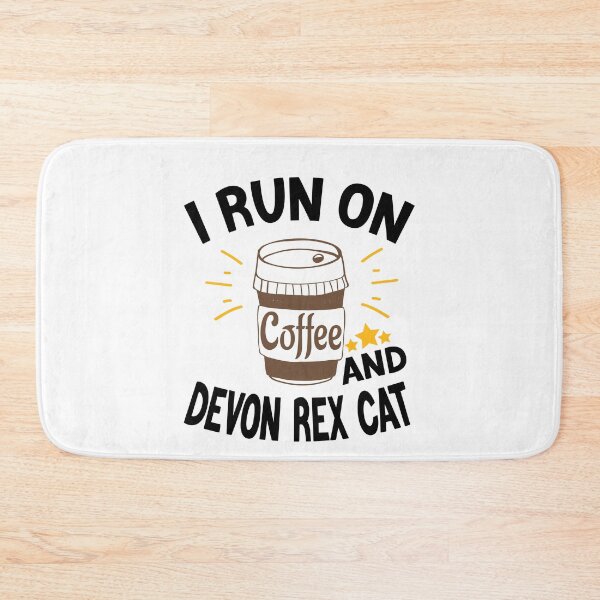 Item preview, I Run On Coffee And Sarcasm, Devon Rex Cat designed and sold by Cupsofdreams.