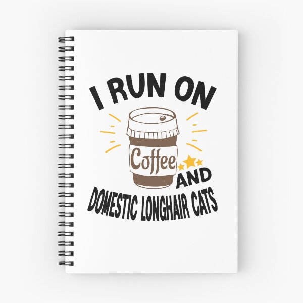 Item preview, I Run On Coffee And Sarcasm, Domestic Longhair Cats designed and sold by Cupsofdreams.