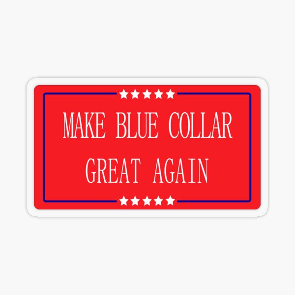 Blue collar Sticker for Sale by 1Extramile