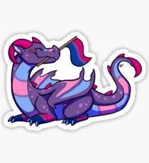 Bisexual Pride Flag Dragon (1st Edition) Sticker