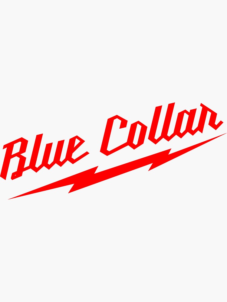 Blue collar Sticker for Sale by 1Extramile