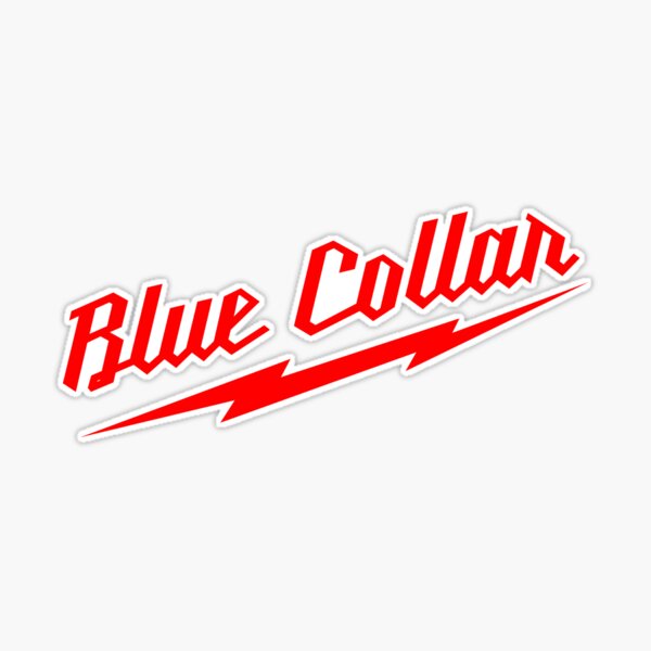 Blue collar Sticker for Sale by 1Extramile