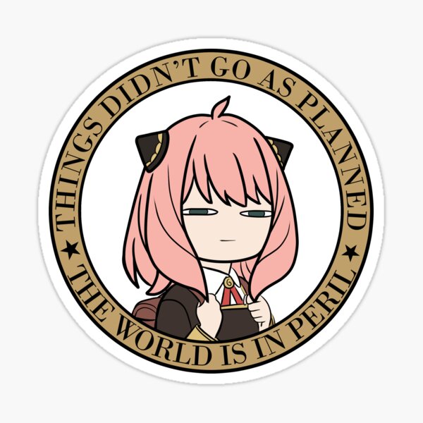 Anya Forger meme Sticker by Otaku World, Anya's face is always good on  stickers : r/AnimeMerchandise