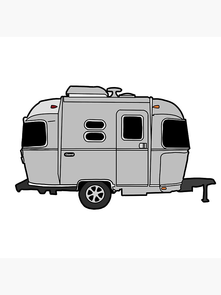 Peque a caravana airstream rv moda linda est tica P ster