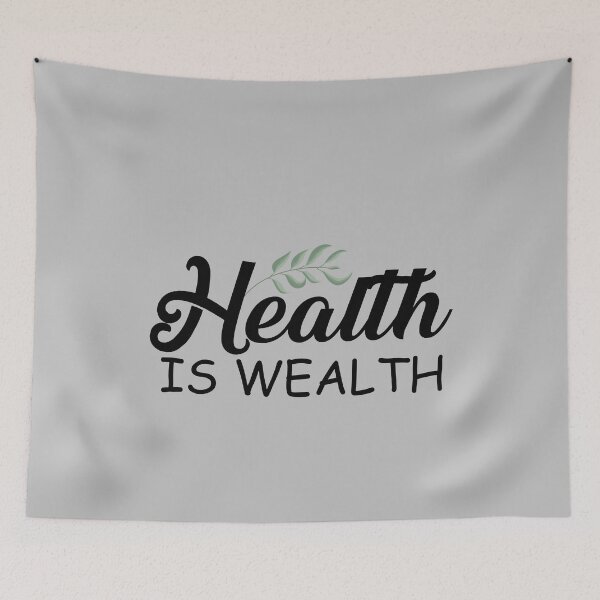 Item preview, Health is Wealth designed and sold by Real-World-Tees.