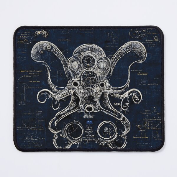 Item preview, Detailed Blueprints Steampunk Octopus, Advanced Technology Engineering Schematics designed and sold by tronictees.