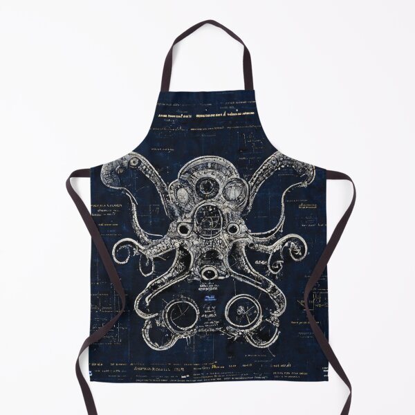 Artikelvorschau, Detaillierte Blaupausen Steampunk Octopus, Advanced Technology Engineering Schematics entworfen und verkauft von tronictees.