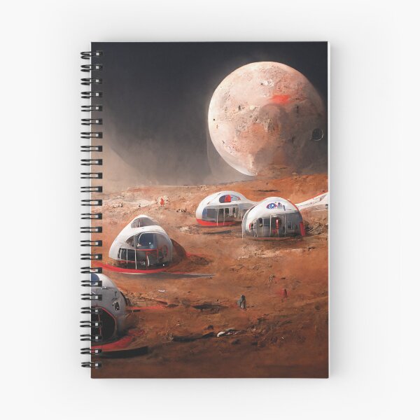 Item preview, Moonbase Retro Futuristic Lunar Surface Pod Concept Art designed and sold by tronictees.