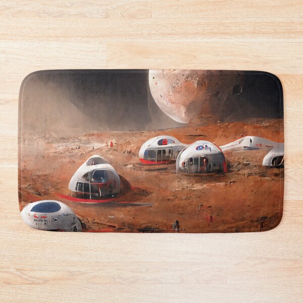 Item preview, Moonbase Retro Futuristic Lunar Surface Pod Concept Art designed and sold by tronictees.