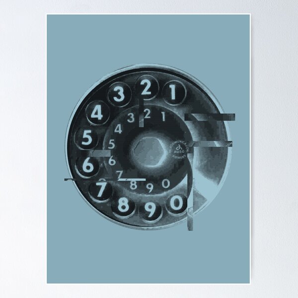 Item preview, Glitched Vintage Rotary Dial Phone designed and sold by Blacklinesw9.