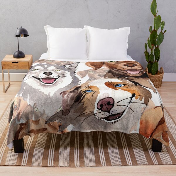 Item preview, Watercolor dogs painting. designed and sold by FGCART.