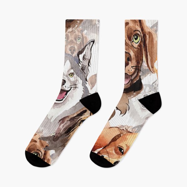 Item preview, Watercolor dogs painting. designed and sold by FGCART.