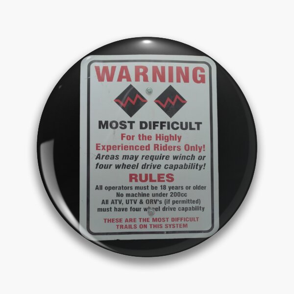 Item preview, Double Black Diamond Warning Sign designed and sold by T-Hand141Homestead.