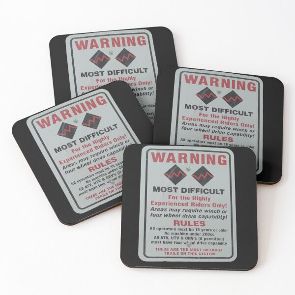 Item preview, Double Black Diamond Warning Sign designed and sold by T-Hand141Homestead.