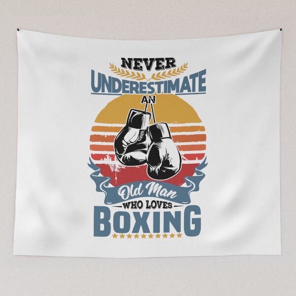 Item preview,  Never Underestimate an Old Man Who Loves Boxing Mens - Funny Boxing Father day Gift designed and sold by JUSTBEELEGANT.